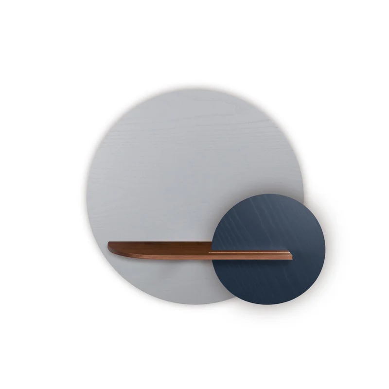 Alba Floating Wall Shelf · Grey Circle