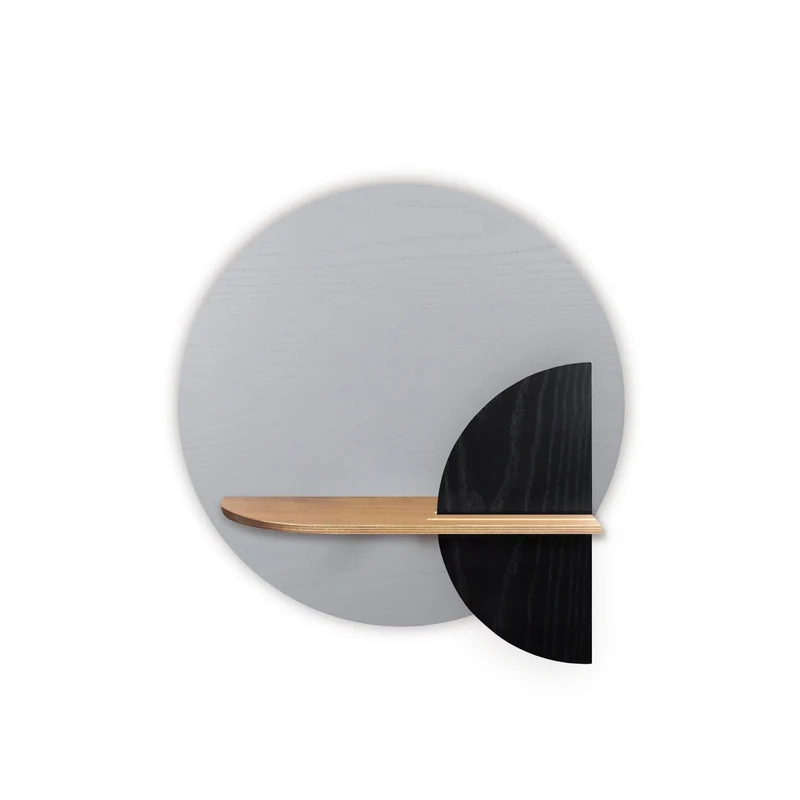 Alba Floating Wall Shelf · Grey Circle