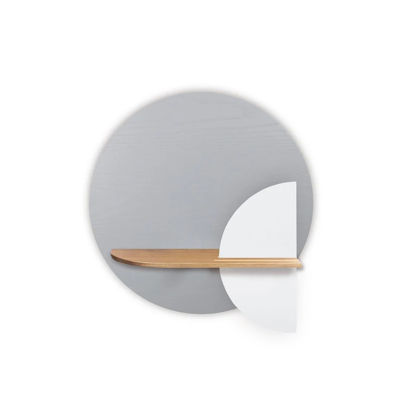 Alba Floating Wall Shelf · Grey Circle