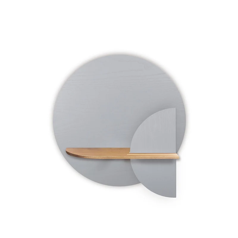Alba Floating Wall Shelf · Grey Circle