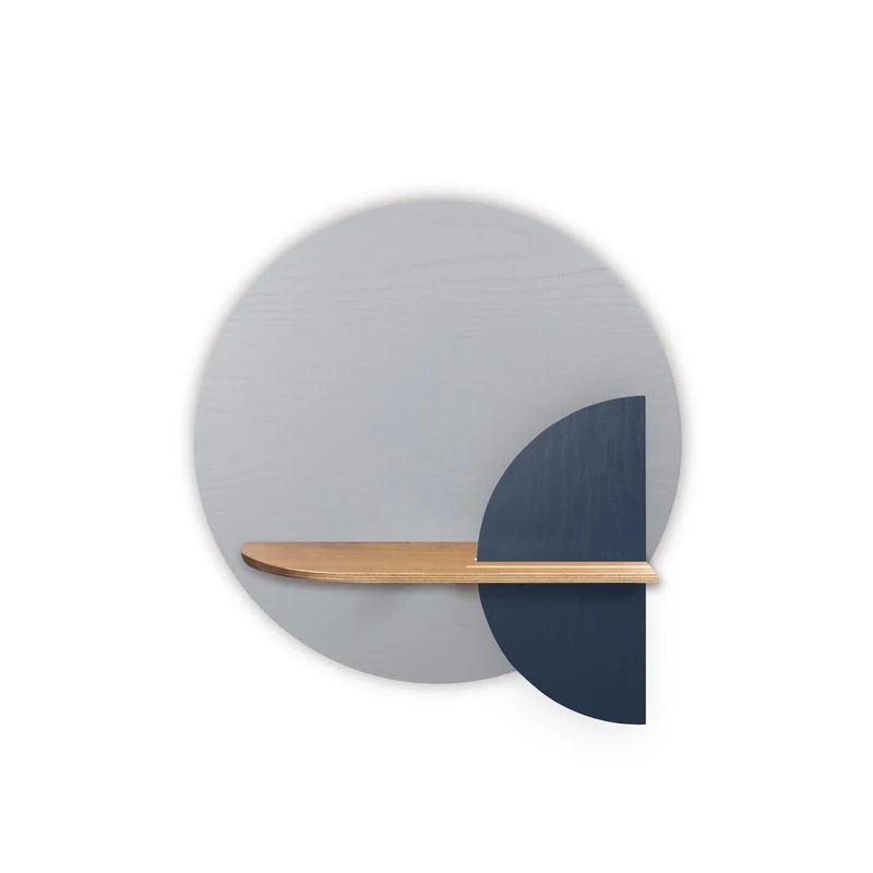 Alba Floating Wall Shelf · Grey Circle
