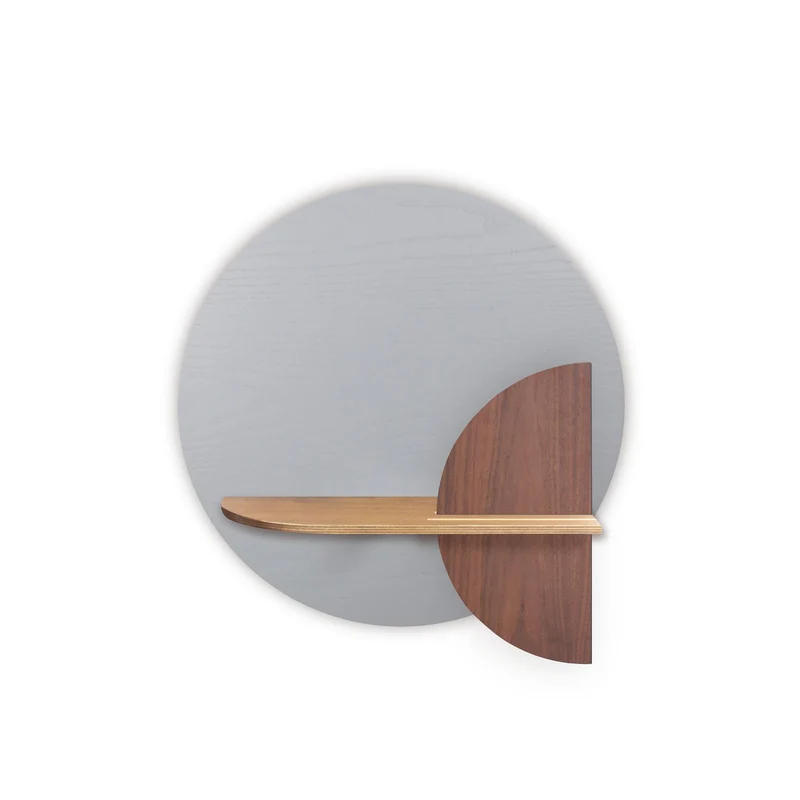 Alba Floating Wall Shelf · Grey Circle