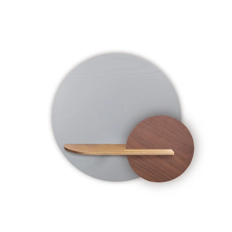 Alba Floating Wall Shelf · Grey Circle