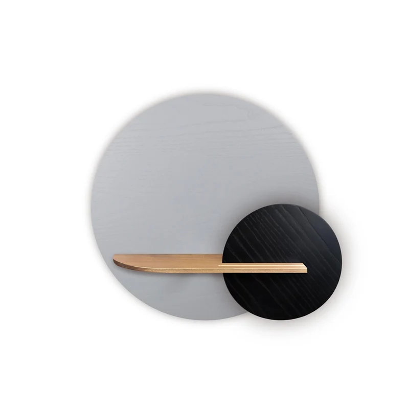 Alba Floating Wall Shelf · Grey Circle