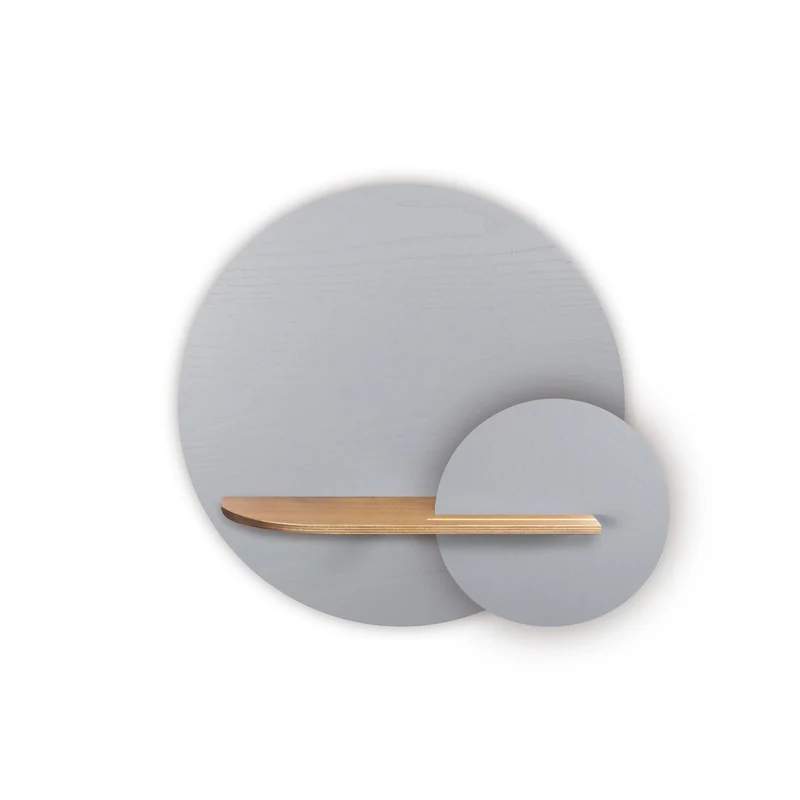 Alba Floating Wall Shelf · Grey Circle