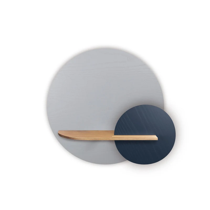 Alba Floating Wall Shelf · Grey Circle