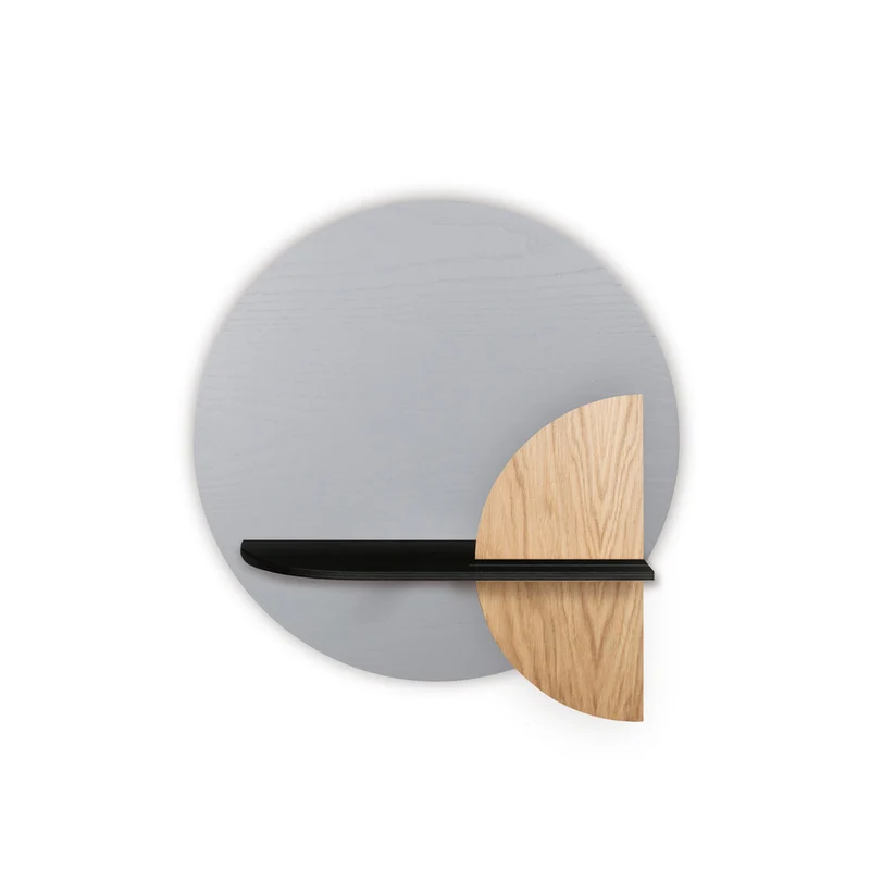 Alba Floating Wall Shelf · Grey Circle