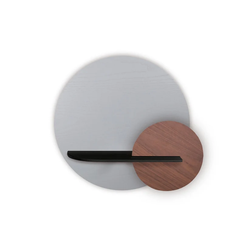 Alba Floating Wall Shelf · Grey Circle