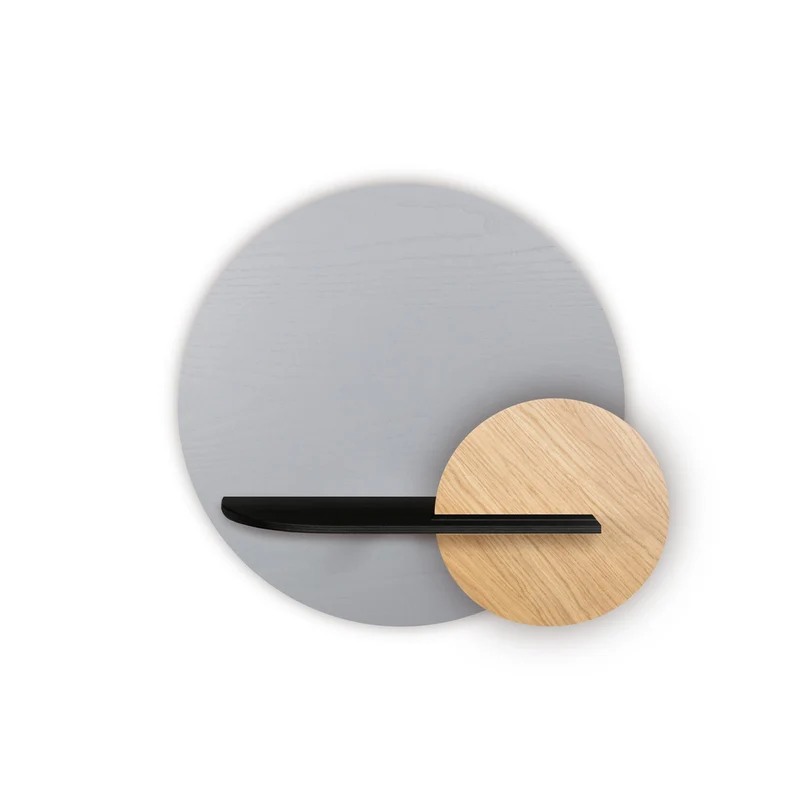 Alba Floating Wall Shelf · Grey Circle
