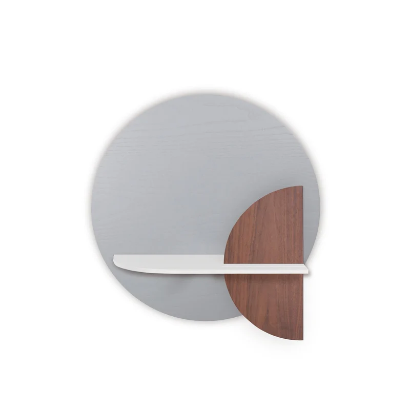 Alba Floating Wall Shelf · Grey Circle