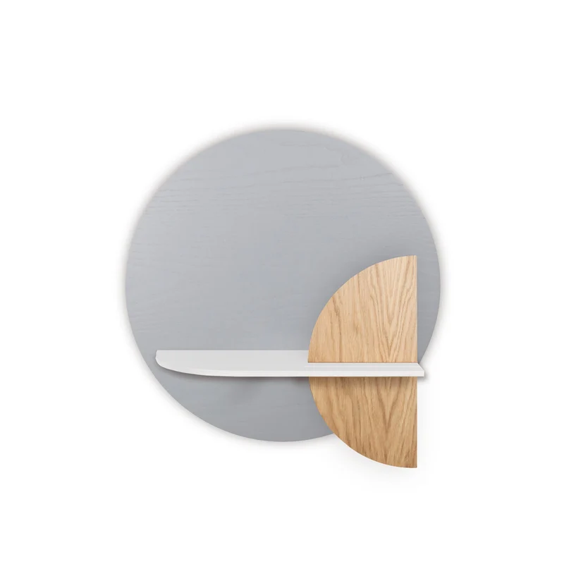 Alba Floating Wall Shelf · Grey Circle
