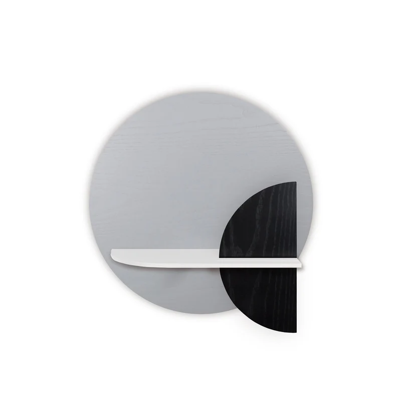Alba Floating Wall Shelf · Grey Circle