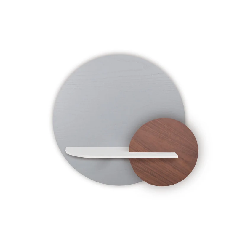 Alba Floating Wall Shelf · Grey Circle