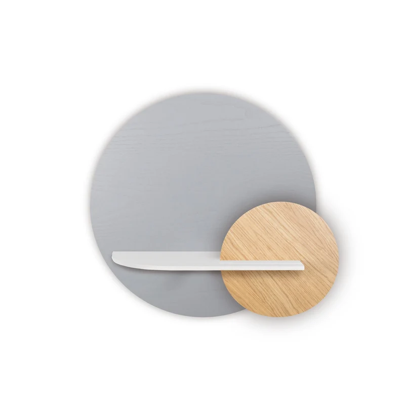 Alba Floating Wall Shelf · Grey Circle
