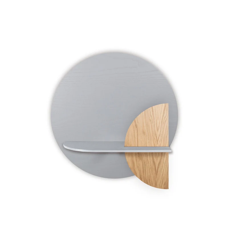 Alba Floating Wall Shelf · Grey Circle