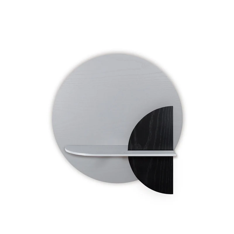 Alba Floating Wall Shelf · Grey Circle
