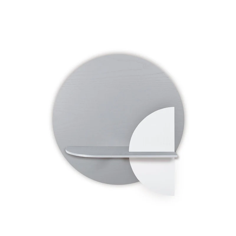 Alba Floating Wall Shelf · Grey Circle