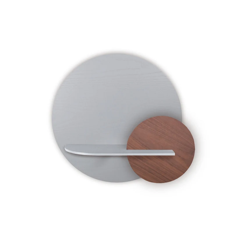 Alba Floating Wall Shelf · Grey Circle