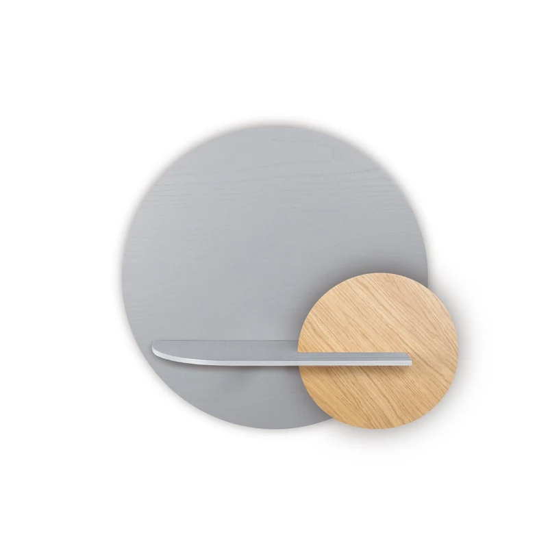 Alba Floating Wall Shelf · Grey Circle