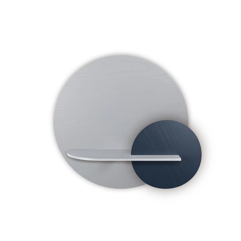 Alba Floating Wall Shelf · Grey Circle
