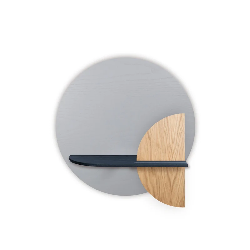 Alba Floating Wall Shelf · Grey Circle