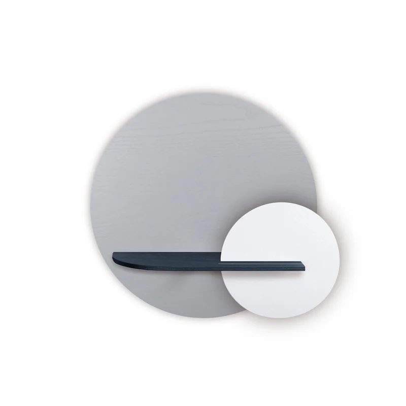 Alba Floating Wall Shelf · Grey Circle