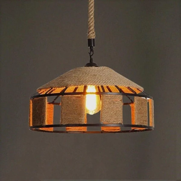 Lustre Industriel Corde