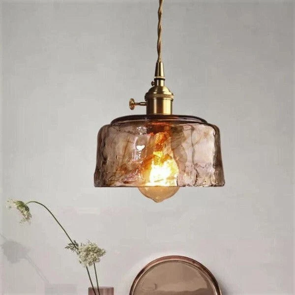 Lustre Industriel En Verre