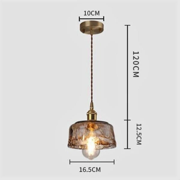 Lustre Industriel En Verre