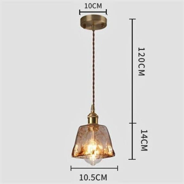 Lustre Industriel En Verre