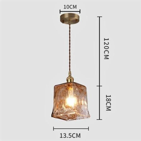 Lustre Industriel En Verre