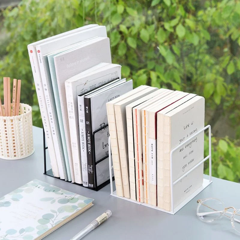 Serre livre de bureau blanc