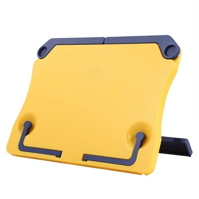 Support de livre en plastique jaune