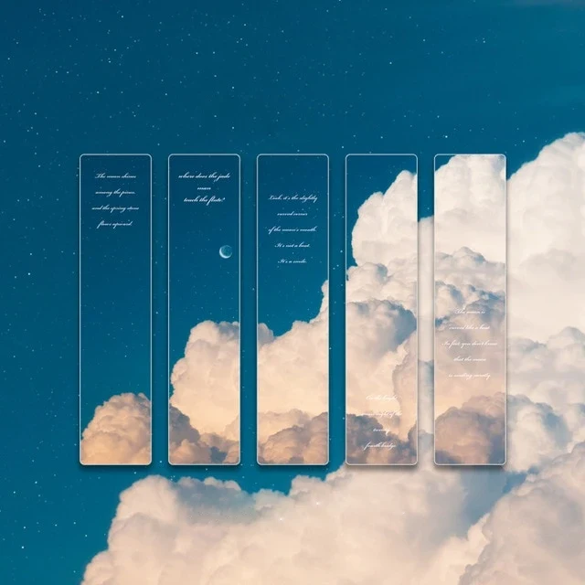 5 Marque pages nuage