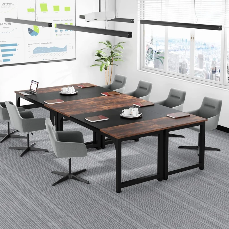 Tribesigns Bureau pour ordinateur, Bureau télétravail Mobilier de bureau design