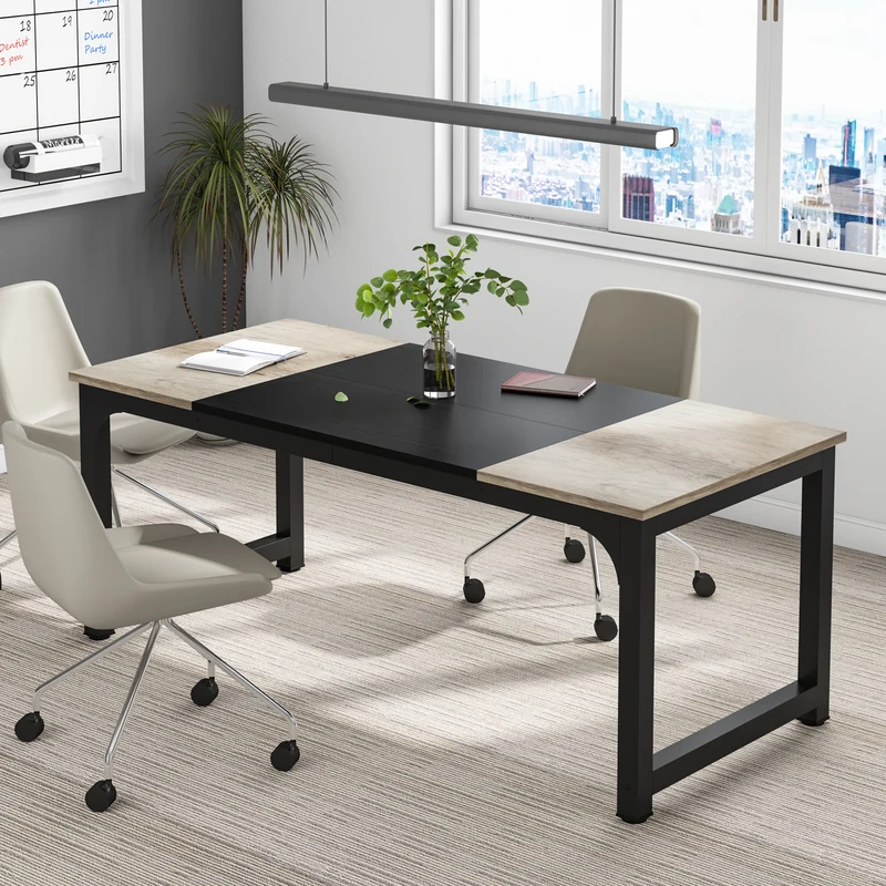 Tribesigns Bureau pour ordinateur, Bureau télétravail Mobilier de bureau design