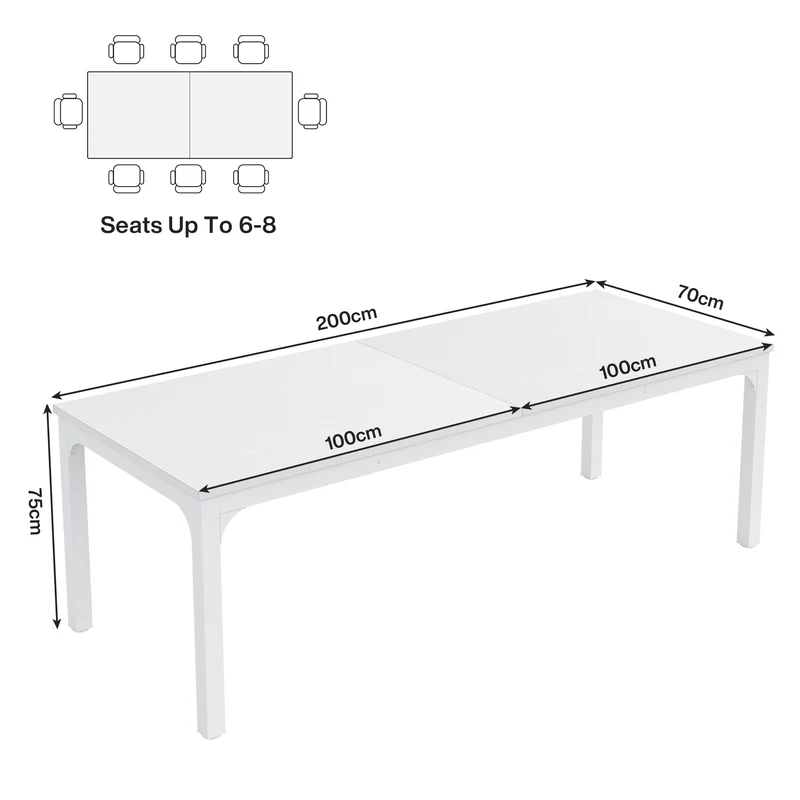 Tribesigns Bureau d'ordinateur, Bureau informatique Table longue pour deux