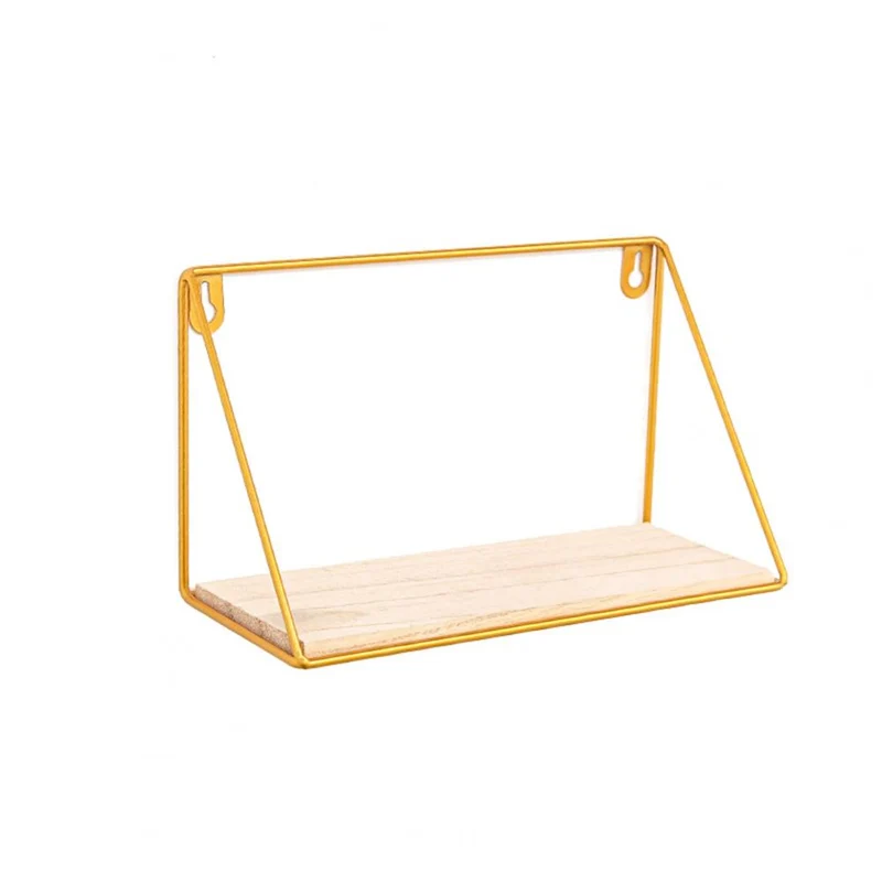 Petite étagère murale dorée