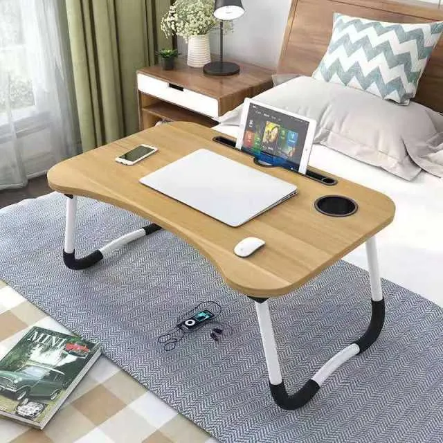 Bureau de lit en bois