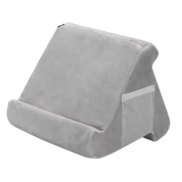 Coussin porte livre gris