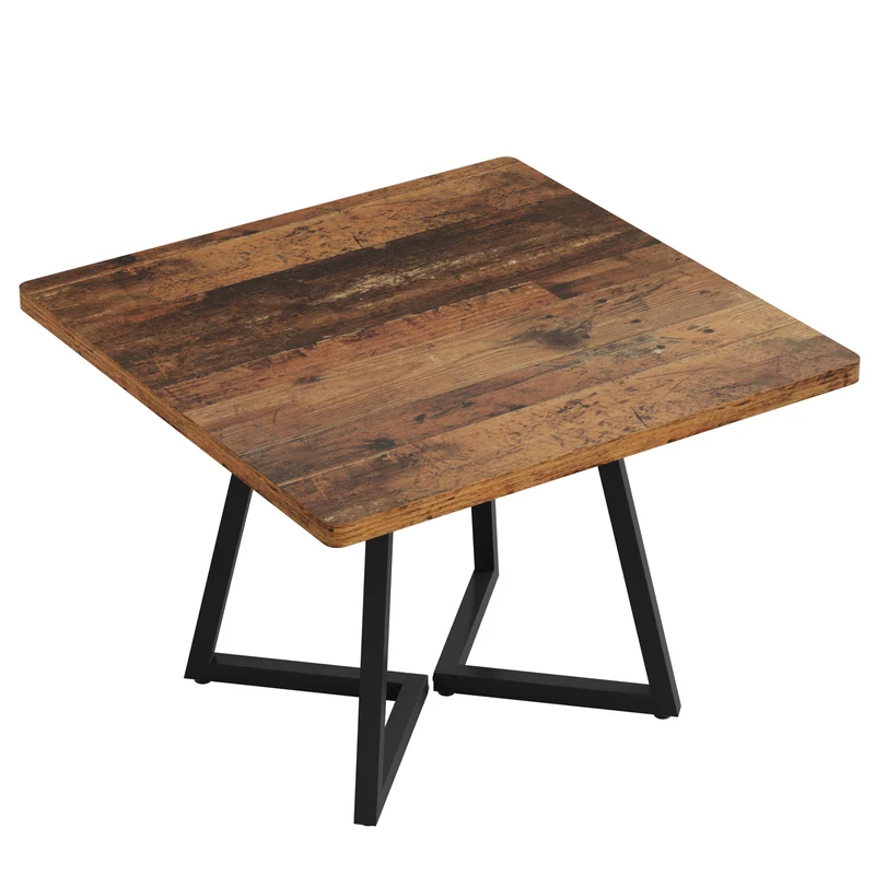 Tribesigns Table à Manger pour 4 Personnes, Table avec Pied métallique Table de Salle à Manger en Bois