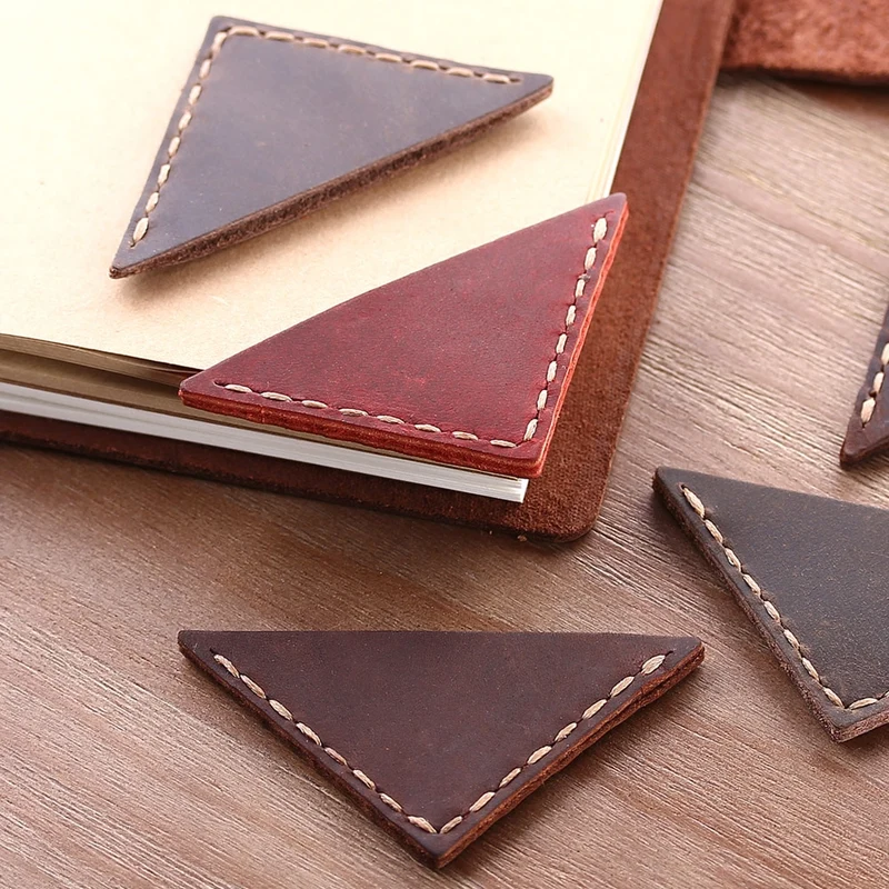 Marque page coin en cuir