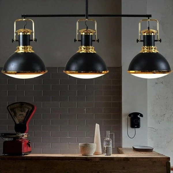 Suspension Industrielle 3 Lampes