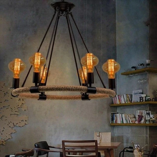 Suspension Industrielle 6 Ampoules
