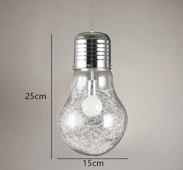 Suspension Industrielle Ampoule