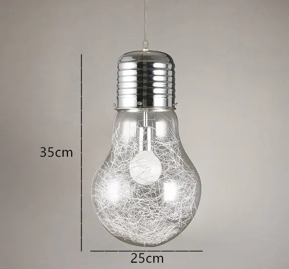 Suspension Industrielle Ampoule