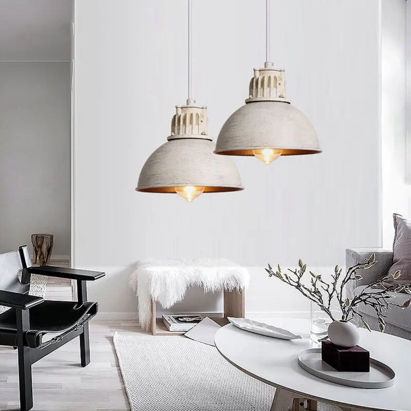 Suspension Industrielle Blanche