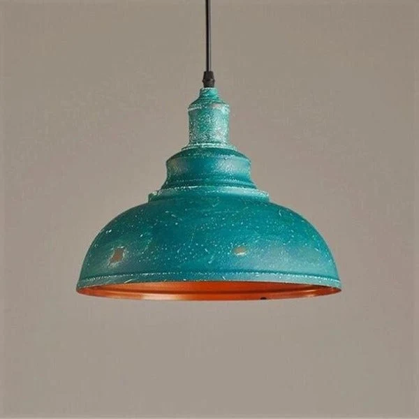 Suspension Industrielle Bleue