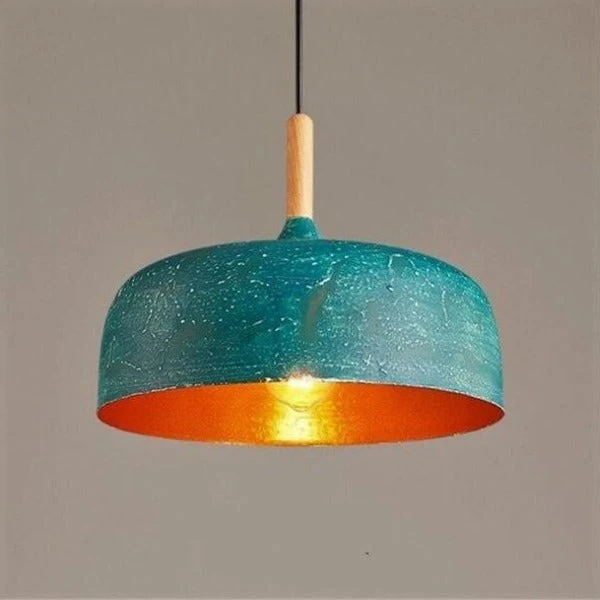 Suspension Industrielle Bleue
