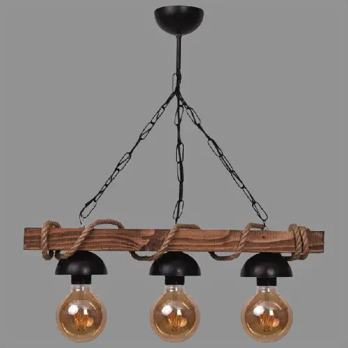 Suspension Industrielle En Bois